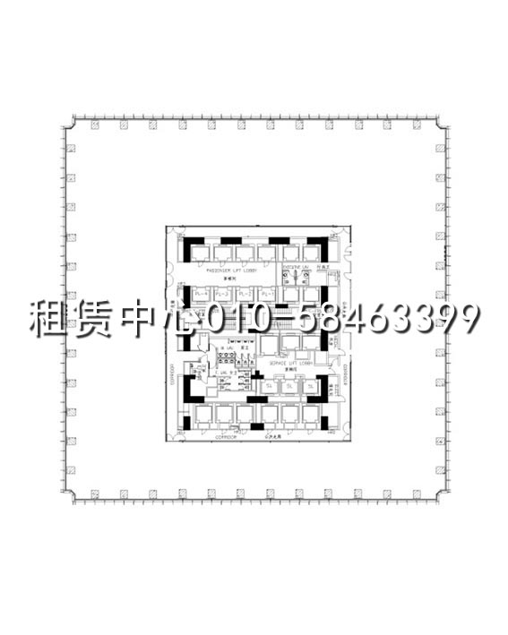 国贸三期三期A座平面图